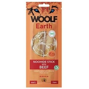Woolf Earth Noohide Sticks, Beef, Large, 2 st