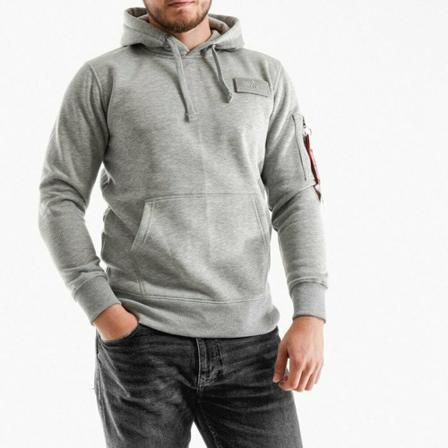 Alpha Industries, Blouse 178314 17 Szary, Mężczyzna, Rozmiar: M