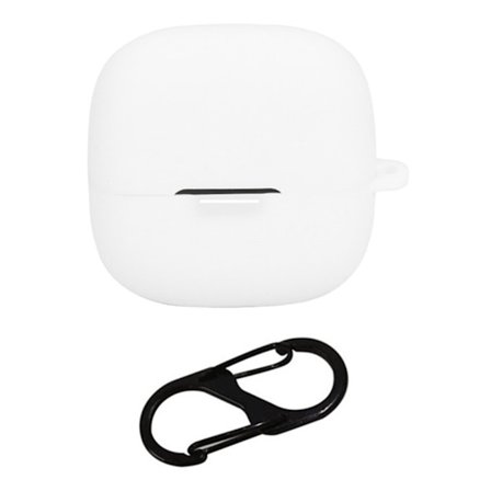 Xiaomi Redmi Buds 6 Pro Gaming Edition Fodral med Anti Lost Buckle Bluetooth-öronsnäckor Silikonskydd - Vit