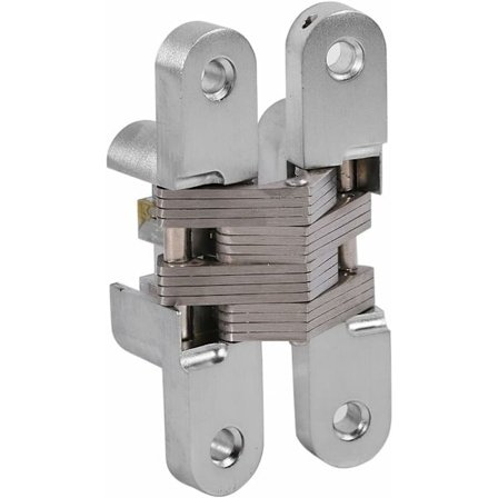 2 stk. skjulte hængsler i zinklegering, usynlige hængsler til folde- og skydedøre, møbelbeslag, 94 mm