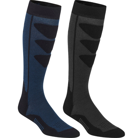 Bula Alpine Ski Socks 2-pack Brown/Navy