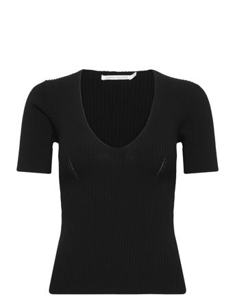 Fabia T-shirts & Tops Short-sleeved Svart Rabens Sal R*Betinget Tilbud