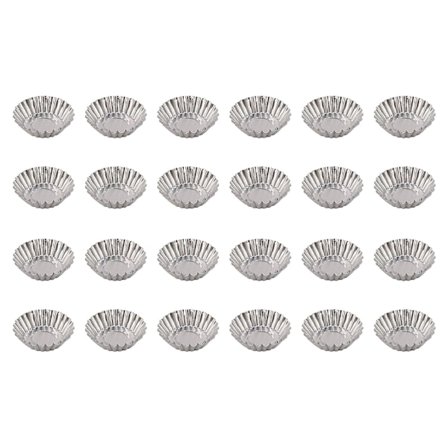 Ægge tærteforme, non-stick og genanvendelige æggepande til bagning, aluminium mini forme til æg, mini kage