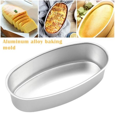 Ovalt kageform Non-stick aluminiumlegering form Brød Brødforme Bageforme til hjemmekøkken bageri