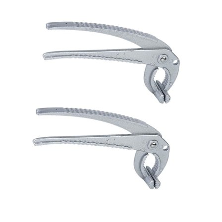 2 ST, Skålklämma i Aluminiumlegering, Multifunktionella Anti-Skållnings Köksredskap för Grytor, Stengrytor för Att Flytta Varma Tallrikar eller Skålar