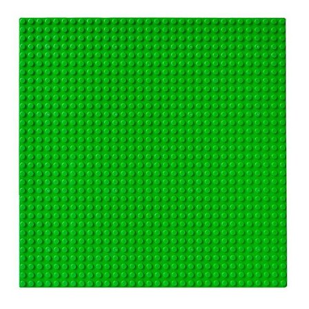 2 st byggklosskompatibla basplattor 10 x 10 tum basplattor små partikelbyggklossar basplattor (gröna)