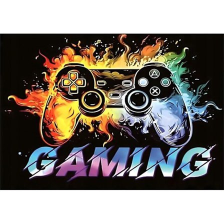 Belägringsspel - kontorsstol för gaming 4kom.pl Skyddsmatta under stolen, gamingmönster, 60 x 90 cm RC-K-1542