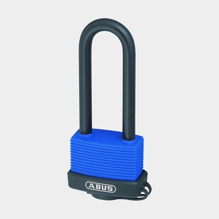 Lucchetto ABUS 70IB/50HB80 Aqua Safe, con arco lungo in acciaio inox, Ø9 mm, blu