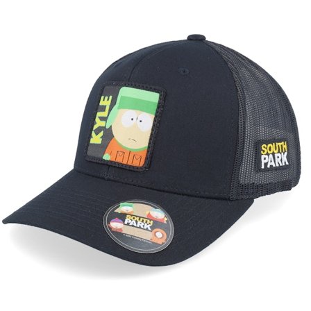 South Park - Svart trucker Caps - Kyle Broflovski Patch Black Trucker @ Hatstore
