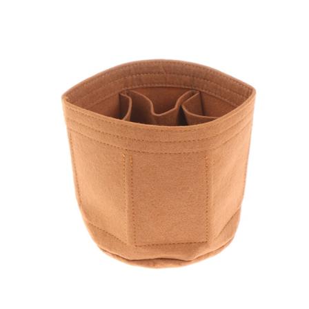 IC Kosmetikveske Mote Håndveske Bucket Bag Filtfôr Håndveske Håndbag Brun