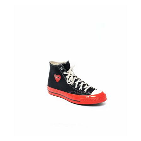 Comme des Garçons Play Chuck Taylor 70 Red Sole High Tops , Zwart , unisex , Maat: 41 EU