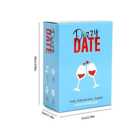 Dizzy Date Spill-kortet 100 dialogkort for date night par Valentinsdag gave