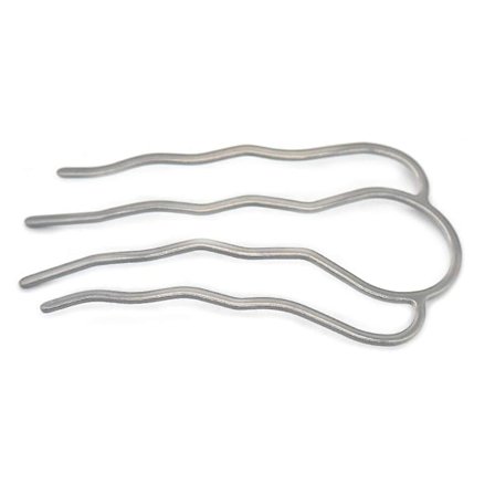 5 stk 87mm Hårgaffelklemme Pinne Hårnål Hårbulle Plugg Hållare for Kvinner Jenter Tilbehør Gull (Sølv)