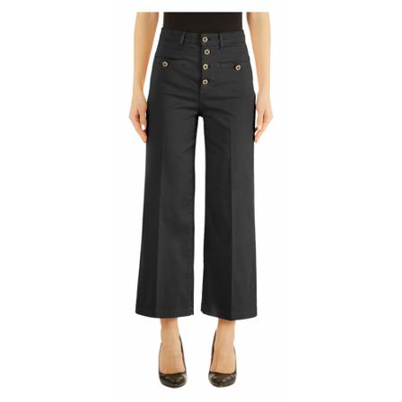 Liu Jo Cropped Broek , Zwart , Dames , Maat: W25