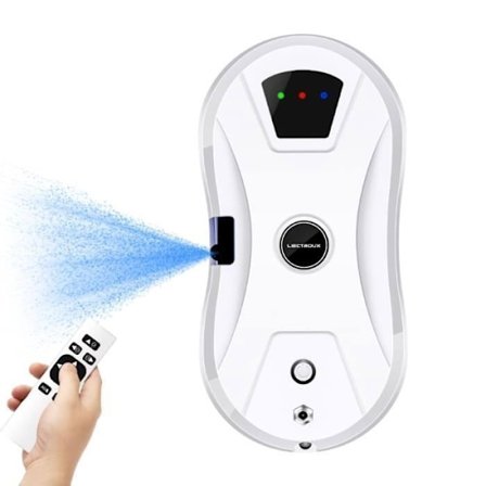 LIECTROUX Robot Vinduesvasker YW610 - Høj præstation, vandtank 30mL, intelligent selvkørende vinduesrenserrobot