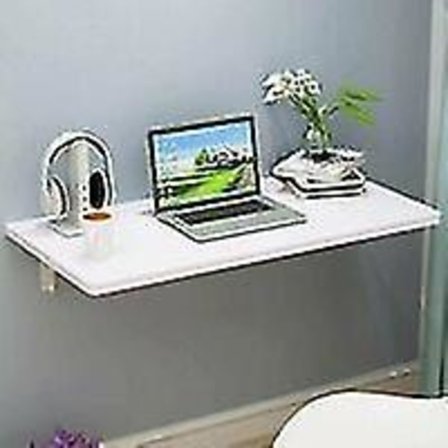 Veggmontert sammenleggbart bord, klaffebord, sammenleggbart bord i tre, veggmontert sammenleggbart bord for sett