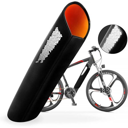 Sähköpyörän akun suojakotelo heijastavalla kuviolla