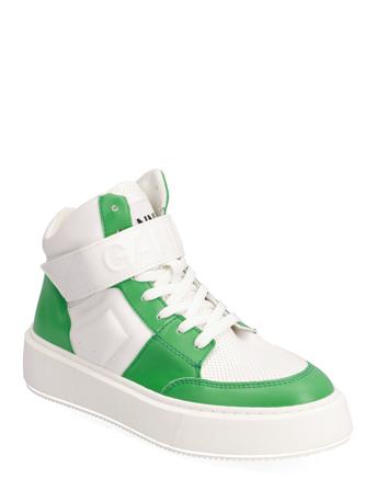 Sporty Mix Cupsole High Top Velcro Sneaker Höga Sneakers Multi/mönstrad Ganni