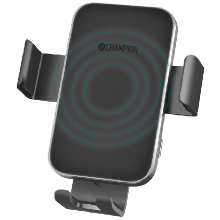 Champion Nordic Mobilhållare Bil Qi Skal & skärmskydd Svart