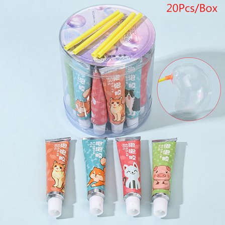 20 stk/boks Magic Bubble Lim Leketøy Blåser Fargerik Bubble Ball Sp