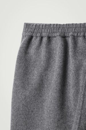COS Men's Pantalones Rectos De Lana De Doble Faz in Gris