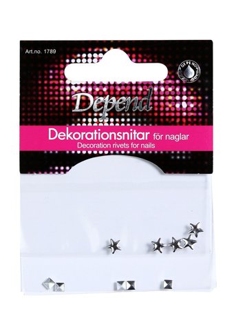 Depend Cosmetic Dekorationsnitar Mix Kvadrat/Stjärna - Nude - ONE SIZE