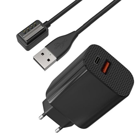 Laturi 12W + Kaapeli Yhteensopiva Suunto 9/9 Baro / D5 / EON Core/Spartan - Kellon Lataus Phonillico