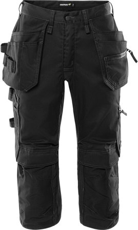 Arbetsbyxor Fristads Herr Green piratbyxa stretch 2903 GWM, Svart Arbetskläder