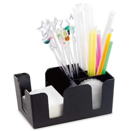 Bar Caddy (6 fack) – Bartillbehör – Refillable Bar Organizer (svart)