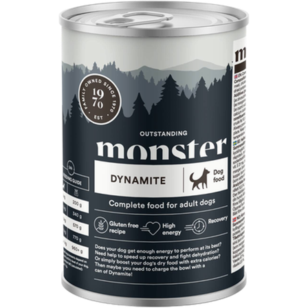 Monster Pet Food - Hundedynamittboks 400 g x 6 stk. - Hund - Hundefôr & hundemat - Våtfôr & våtmat - ZOO.no