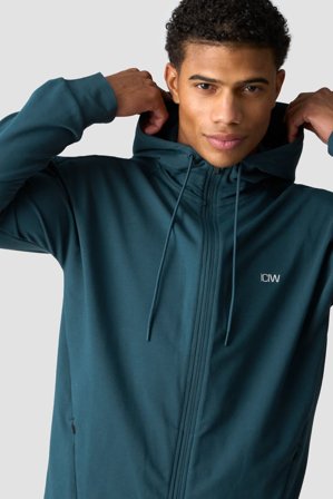 ICANIWILL - Activity Zip Hoodie Men Dark Dusty Teal - Miehet - Treenivaatteet ICIW:ltä