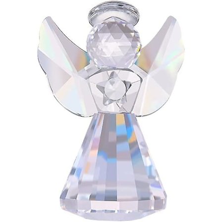 Kristallängel Figur Dekorativ Klar Glas Heminredning Ornament Samlarobjekt Present Till Barn
