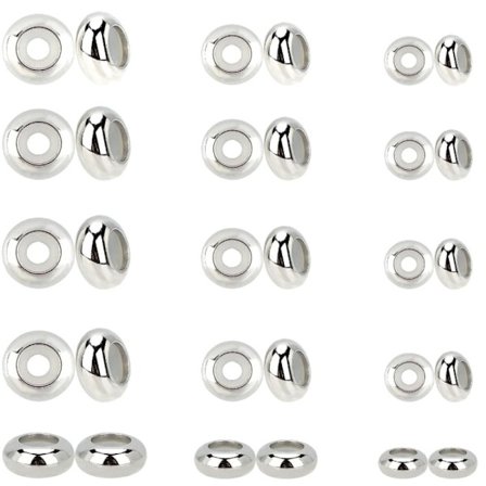 30 stk. Stopperler Slider Beads Løs Perle