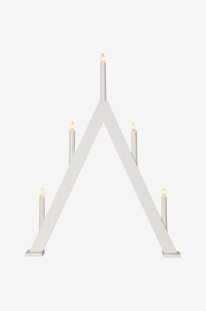 Star Trading - Lysestage Albo højde 66 cm - Hvid - Adventslysestager - Fra Homeroom