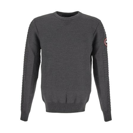 Canada Goose, Round-neck Knitwear Grijs, Heren, Maat:S