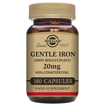 Solgar Gentle Iron 20 mg 180 kaps., Helse & Madvarer, Mineraler, Jern