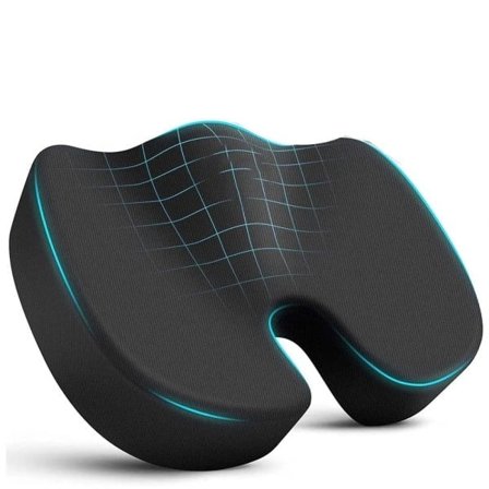 Rejse Siddepude Memory Skum U-formet Pude til Stol Pude Bil Kontor Hofte Støtte Massage Ortopædisk Pude