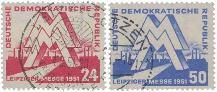 DDR 1951 - MICHEL 282-283 - Stemplet