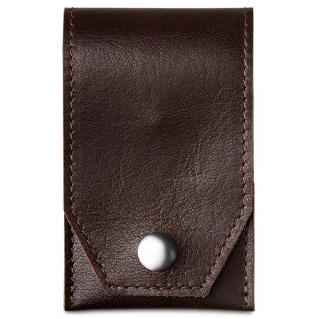 Husă pentru aparatul de ras din piele de bivol maro închis pentru bărbați - Aparate de ras cu lamă