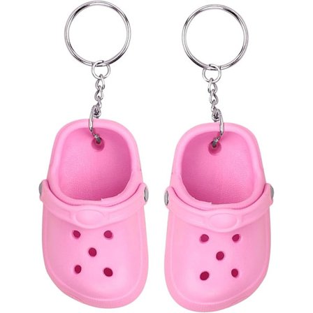 2PCS Mini Sko Nyckelring för Nycklar Sko Roliga Biltillbehör Väska Nyckelring Nyhet Nyckelringar Vän Flickor Roliga Sko Nyckelringar