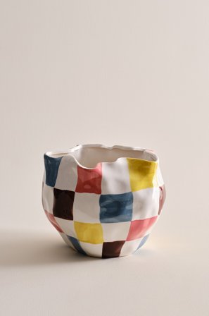 Jotex - Potte Multi/hvit - RUTAN - Kjøp Krukker hos Jotex