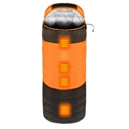 Opvarmet sovepose med opbevaringspose Udendørs Vinter Varm sovepose til Camping Vandreture Rejser