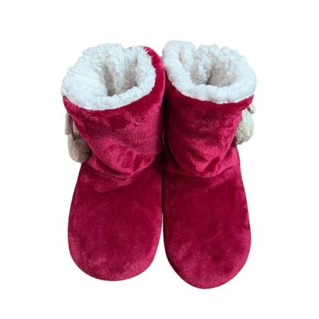 Naisten pehmeäpohjaiset tossut Pehmolämmitteiset sisänilkkurit - Perfet Red,35-38