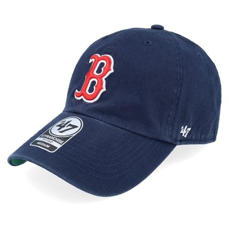 47 Brand - MLB Bleu fitted Casquette - Boston Red Sox MLB Franchise Cap Navy Fitted @ Hatstore