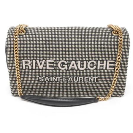 Saint Laurent Vintage, Pre-owned Shoulder Bags Grijs, Dames, Maat:ONE Size,Cotton
