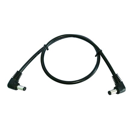 DC5521 strømkabel retvinklet han til han-stik kabellinje 18AWG 5.5mmx 2.1mm understøtter op til 120W opladning
