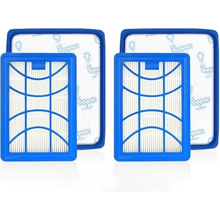 2 Filter kompatibla med Philips PowerPro Expert FC9729 FC9741 FC9742 FC9743 FC9744 FC9745 FC9746 Dammsugarfilter Ersättningstillbehör Power Cyc