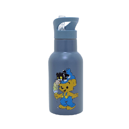 RättStart Bamse, Vattenflaska, petrol-blå Mata & äta Unisex Blå 340 ML