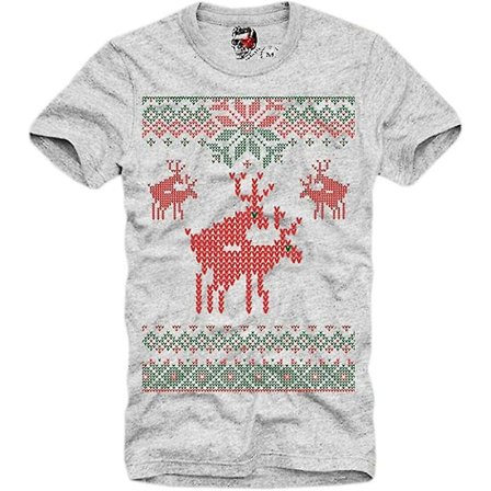 T-shirt God jävla jul Jultomten Ugly Xmas Älg Älg
