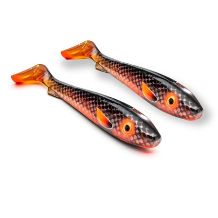 SvartZonker McRubber Jr 17cm Flash Series (2-pack) - Motoroil Black Ba